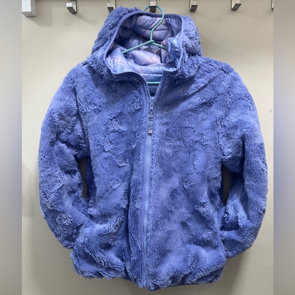 GIRLS 10/12 LANDS END reversible coat.